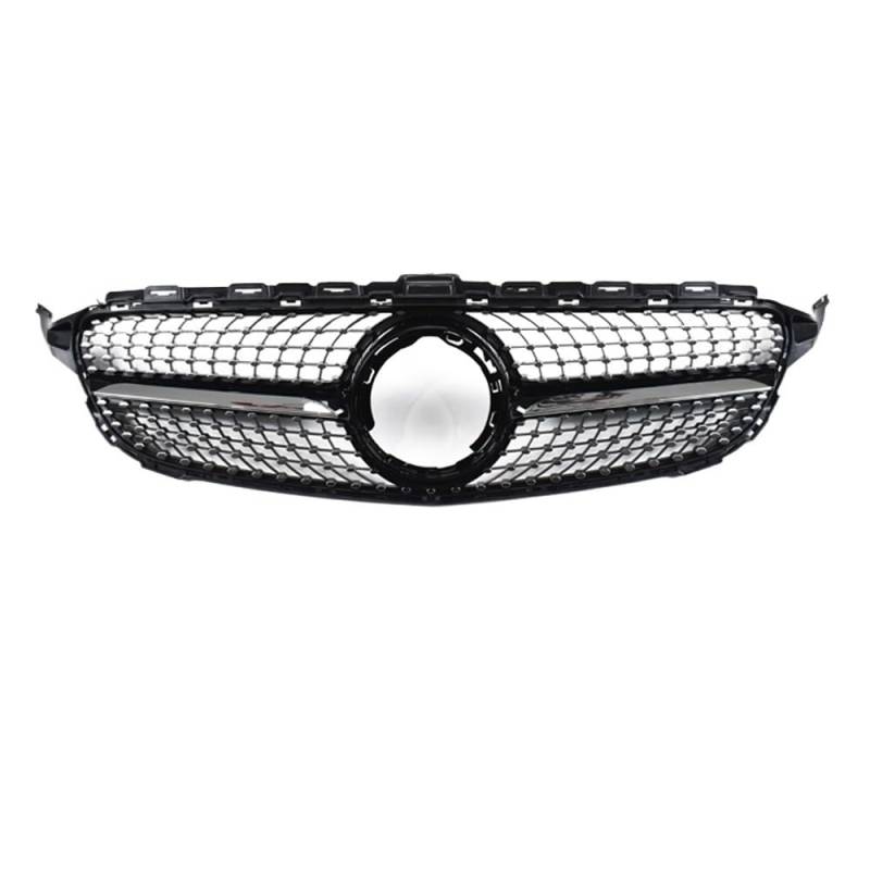 Kühlergrill Gitter Auto Für C-Klasse W205 2019-2023 Autozubehör Frontgrill Mittelnetzgrills Montagerahmenabdeckung Dekorationsteile Kühlergrill Auto Nieren von ESyem