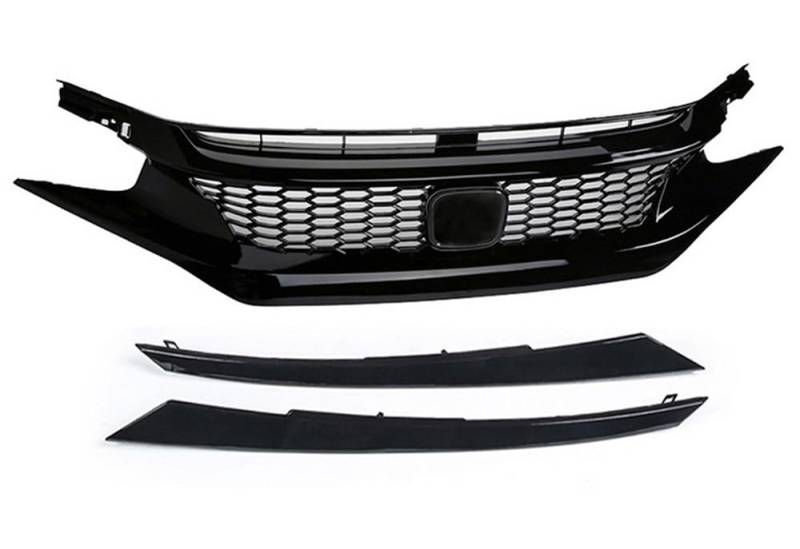Kühlergrill Gitter Auto Für Civic 10. Generation 2016–2021 Frontgrillnetz Autogitter obere Stoßstangenhaube Mesh-Grills Kühlergrill Auto Nieren von ESyem