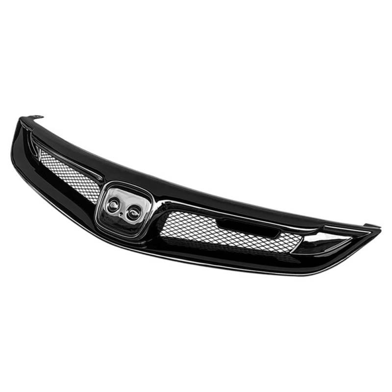 Kühlergrill Gitter Auto Für Civic 2006-2011 Auto Kühlergrill Auto Oberen Stoßfänger Haube Mesh Körper Kit Zubehör Carbon Fiber Grid Kühlergrill Auto Nieren von ESyem