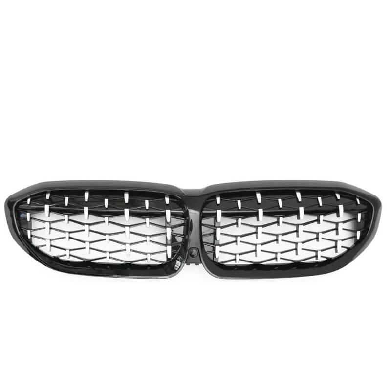 Kühlergrill Gitter Auto Für G20 3er G20 G21 G28 2019-2022 Frontstoßstangenhaube Nierengrill Ersatz Black Diamond Meteor Style Kühlergrill Auto Nieren von ESyem