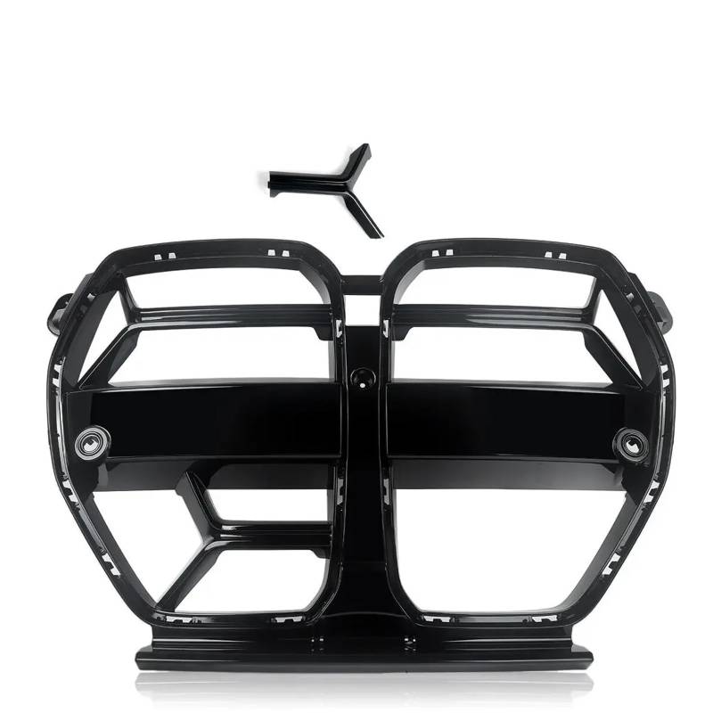 Kühlergrill Gitter Auto Für G80 G81 M3 G82 G83 M4 2021-2024 Auto Front Stoßstange Gitter CSL Stil Haube Acc Carbon Faser Look Glänzend Schwarz Kühlergrill Auto Nieren von ESyem