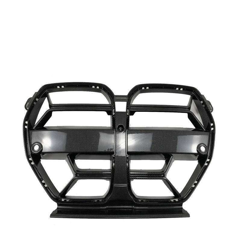 Kühlergrill Gitter Auto Für G80 G81 M3 G82 G83 M4 2021-2024 Auto Front Stoßstange Gitter CSL Stil Haube Acc Carbon Faser Look Glänzend Schwarz Kühlergrill Auto Nieren von ESyem
