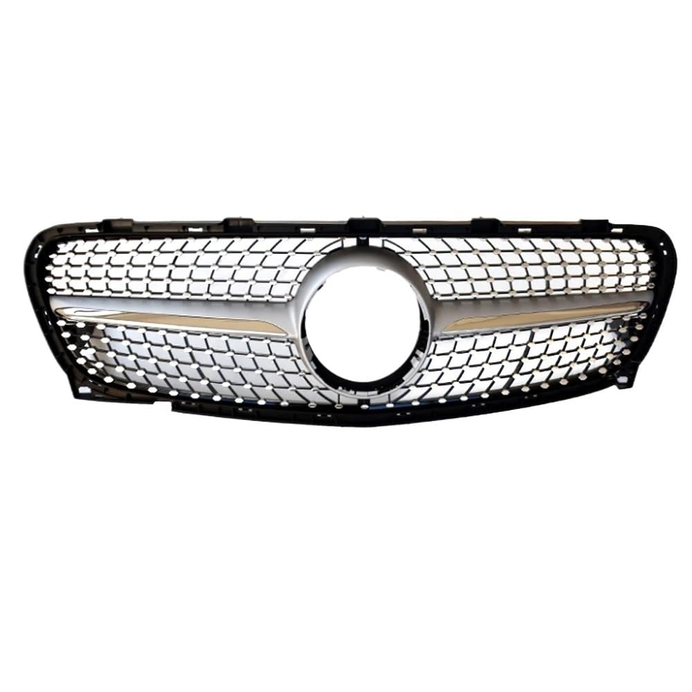 Kühlergrill Gitter Auto Für GLA-Klasse X156 2014-2019 Autozubehör Frontgrill Mittelnetzgrills Montagerahmenabdeckung Außenteile Kühlergrill Auto Nieren von ESyem