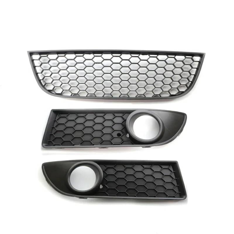 Kühlergrill Gitter Auto Für MK4 9N3 2005-2009 Auto Nebelscheinwerfer Lampenabdeckung Stoßstangengrill Front Lower Bumper Center Grill 6Q0 853 677 B Kühlergrill Auto Nieren von ESyem