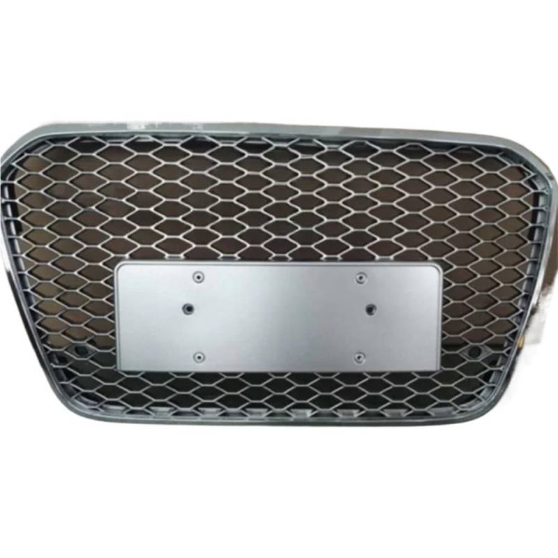 Kühlergrill Gitter Auto Für RS6 Stil Vorne Sport Hex Mesh Haube Grill Schwarz Für A6/S6 C7 2012 2013 2014 2015 Auto-Styling Zubehör Kühlergrill Auto Nieren von ESyem