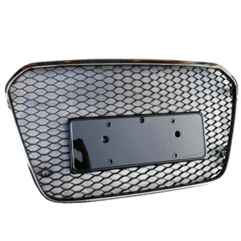 Kühlergrill Gitter Auto Für RS6 Stil Vorne Sport Hex Mesh Haube Grill Schwarz Für A6/S6 C7 2012 2013 2014 2015 Auto-Styling Zubehör Kühlergrill Auto Nieren von ESyem