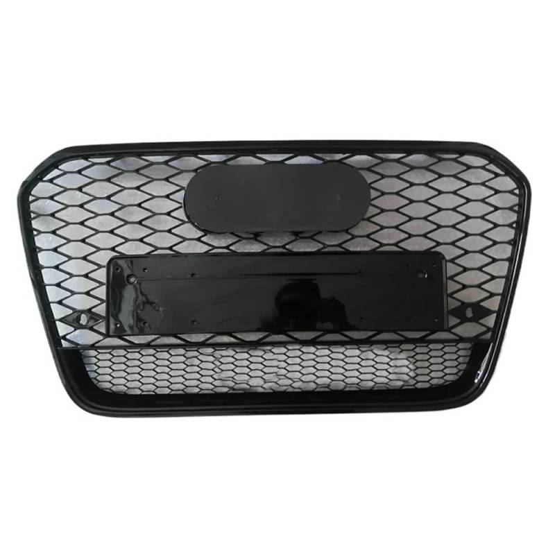 Kühlergrill Gitter Auto Für RS6 Stil Vorne Sport Hex Mesh Haube Grill Schwarz Für A6/S6 C7 2012 2013 2014 2015 Auto-Styling Zubehör Kühlergrill Auto Nieren von ESyem