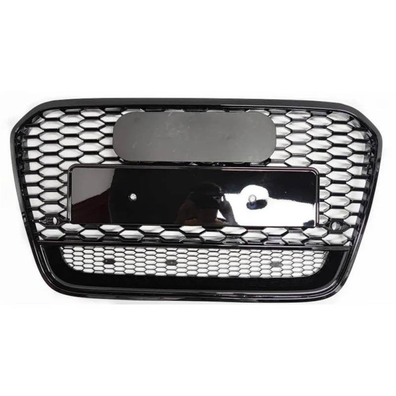 Kühlergrill Gitter Auto Für RS6 Stil Vorne Sport Hex Mesh Haube Grill Schwarz Für A6/S6 C7 2012 2013 2014 2015 Auto-Styling Zubehör Kühlergrill Auto Nieren von ESyem