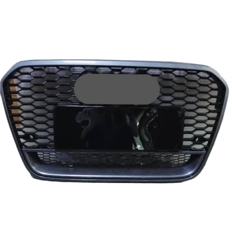Kühlergrill Gitter Auto Für RS6 Stil Vorne Sport Hex Mesh Haube Grill Schwarz Für A6/S6 C7 2012 2013 2014 2015 Auto-Styling Zubehör Kühlergrill Auto Nieren von ESyem