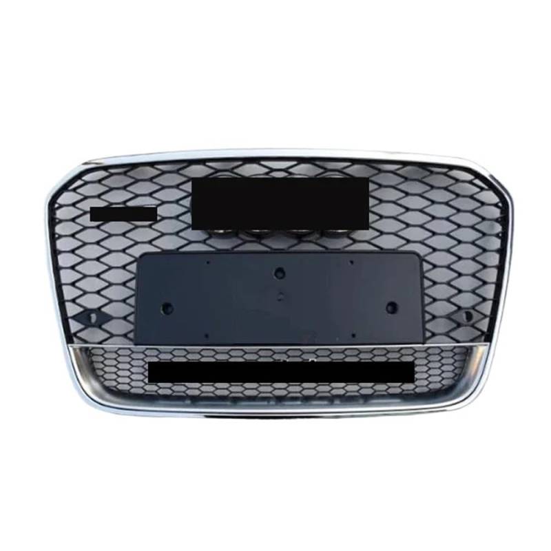 Kühlergrill Gitter Auto Für RS6 Style Front Sport Hex Mesh Hood Grill Schwarz Für A6/S6 C7 2012 2013 2014 2015 Auto-Styling Zubehör Kühlergrill Auto Nieren von ESyem