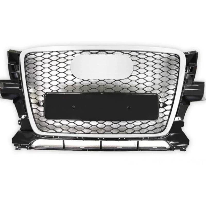 Kühlergrill Gitter Auto Für RSQ5 Stil Frontschürze Mesh Haube Grill Grille Universal Für Q5 ABS Stoßstange Grill 2009 2010 2011 2012 Für RSQ5 Grill Kühlergrill Auto Nieren von ESyem