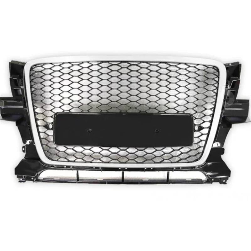 Kühlergrill Gitter Auto Für RSQ5 Stil Frontschürze Mesh Haube Grill Grille Universal Für Q5 ABS Stoßstange Grill 2009 2010 2011 2012 Für RSQ5 Grill Kühlergrill Auto Nieren von ESyem