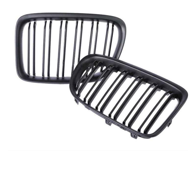 Kühlergrill Gitter Auto Für X1 E84 Carbon Fiber Refiting Frontschürze Nieren Grill Doppel Einzel Lamellen Chrom Grille SDrive XDrive 2009-2016 Kühlergrill Auto Nieren von ESyem
