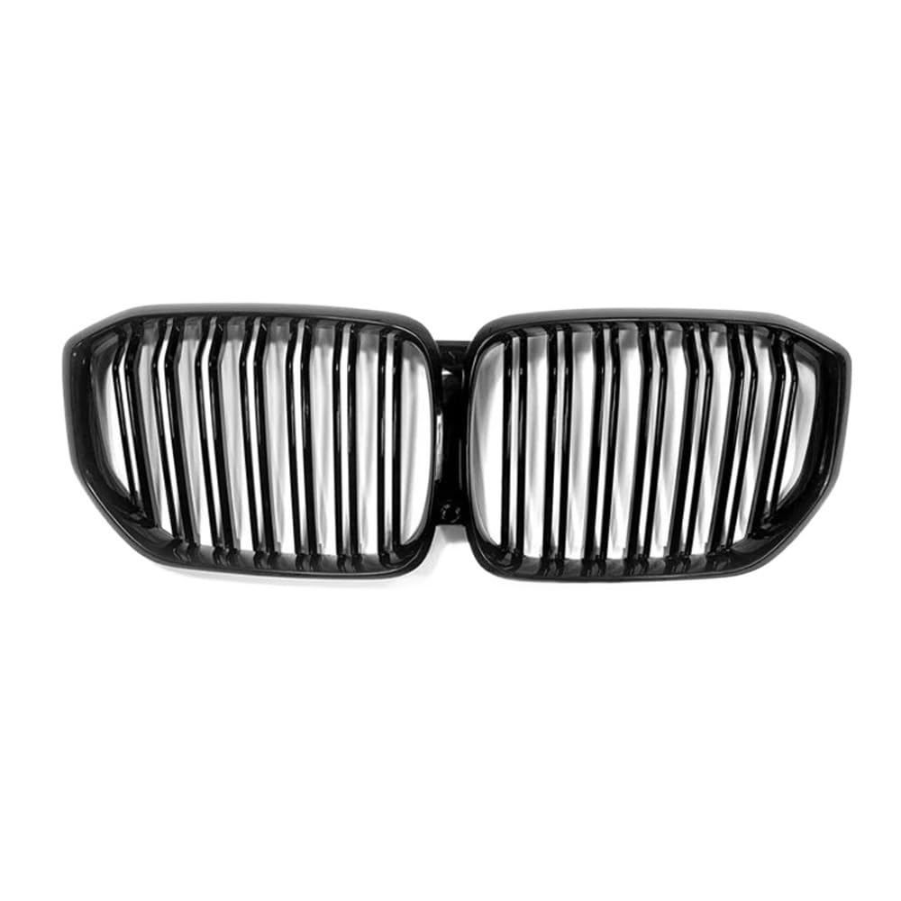 Kühlergrill Gitter Auto Für X3 X4 G01 G02 G05 G06 G07 G12 2017+ Doppellamellengitter 1 Paar Auto-Fronthaube Nierengitter glänzend schwarz Kühlergrill Auto Nieren von ESyem