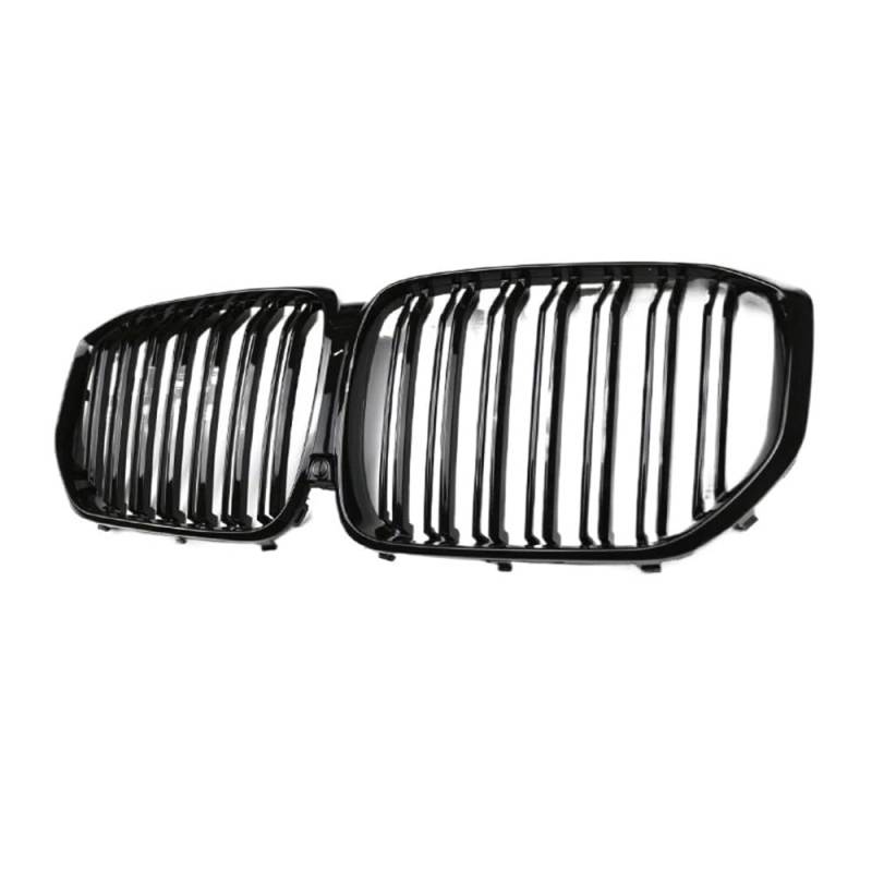 Kühlergrill Gitter Auto Für X5 G05 2019-2023 + Auto Front Grill Grillez Grills Glanz/Matt Schwarz Grille Auto Zubehör Single Line Kühlergrill Auto Nieren von ESyem