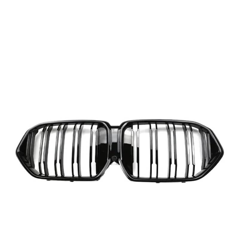 Kühlergrill Gitter Auto Für X6 Serie G06 2019-2023 Auto Front Stoßstange Grill Einzigen Doppel Lamellen ABS Ersatz Grille Auto Zubehör Kühlergrill Auto Nieren von ESyem