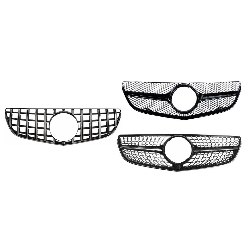 Kühlergrill Gitter Auto GT Diamond Grill für Klasse E W207 Gt R für E Coupe W207 Vorfacelift Klasse E E200 E260 E300 2014–16 Kühlergrill Auto Nieren von ESyem