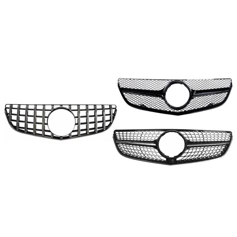 Kühlergrill Gitter Auto GT Diamond Grill für Klasse E W207 Gt R für E Coupe W207 Vorfacelift Klasse E E200 E260 E300 2014–16 Kühlergrill Auto Nieren von ESyem