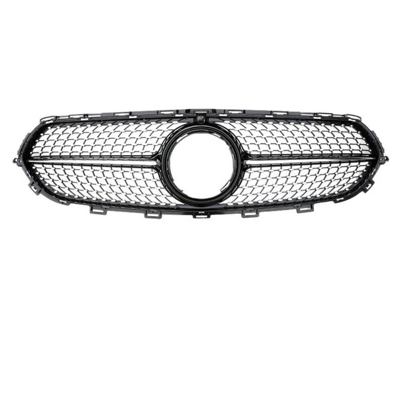 Kühlergrill Gitter Auto GT Diamond Style Auto-Fronthaubengrill Für Benz E-Klasse W213 2015+ E200 E300 E250 Kühlergrill Autogrills Frontgrill Kühlergrill Auto Nieren von ESyem