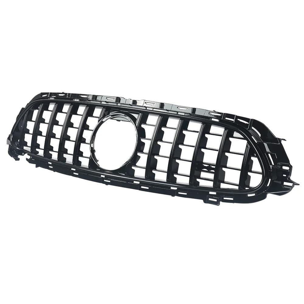 Kühlergrill Gitter Auto GT GTR Diamond Fronteinlassgitter Stoßstangengrillgitter für E-Klasse W213 E200 E300 E400 E53 2020, glänzend schwarz Kühlergrill Auto Nieren von ESyem