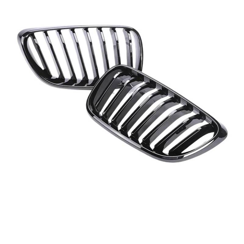 Kühlergrill Gitter Auto Glänzend Schwarze Facelift-Grillabdeckung, Frontstoßstange, Nierengitter für 2er-Serie F22 F23 2014–2020, 225i, 218i, 220i, 218d, Zubehör Kühlergrill Auto Nieren von ESyem
