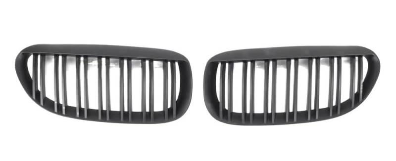 Kühlergrill Gitter Auto Glänzend Schwarze einzeilige Auto-Frontstoßstangengitter für 6er-Serie für E63 E64 2004–2010 Zubehör Kühlergrill Auto Nieren von ESyem