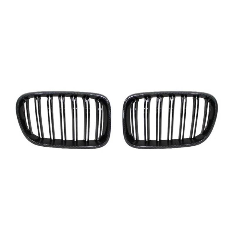 Kühlergrill Gitter Auto Glänzend schwarz Fronthaube Nierengitter Grill Dual Line kompatibel für X3 F25 2010 2011 2012 2013 Kühlergrill Auto Nieren von ESyem