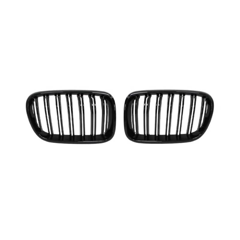 Kühlergrill Gitter Auto Glänzend schwarz Fronthaube Nierengitter Grill Dual Line kompatibel für X3 F25 2010 2011 2012 2013 Kühlergrill Auto Nieren von ESyem