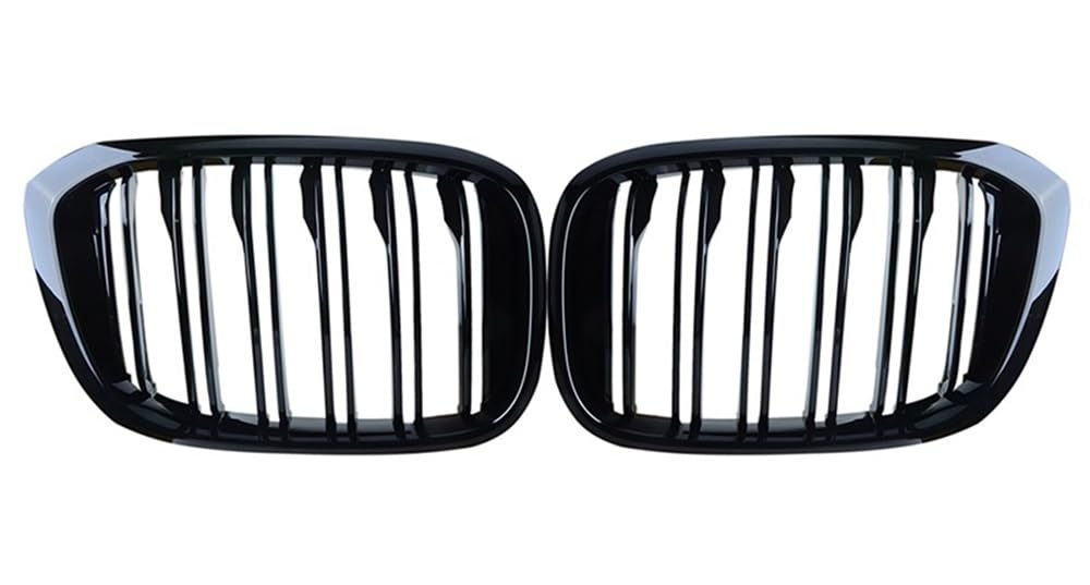 Kühlergrill Gitter Auto Glänzend schwarzer Auto-Frontstoßstangengrill für X3 G01 X4 G02 2018 2019 2020 2021 Autozubehör Frontgrill Kühlergrill Auto Nieren von ESyem