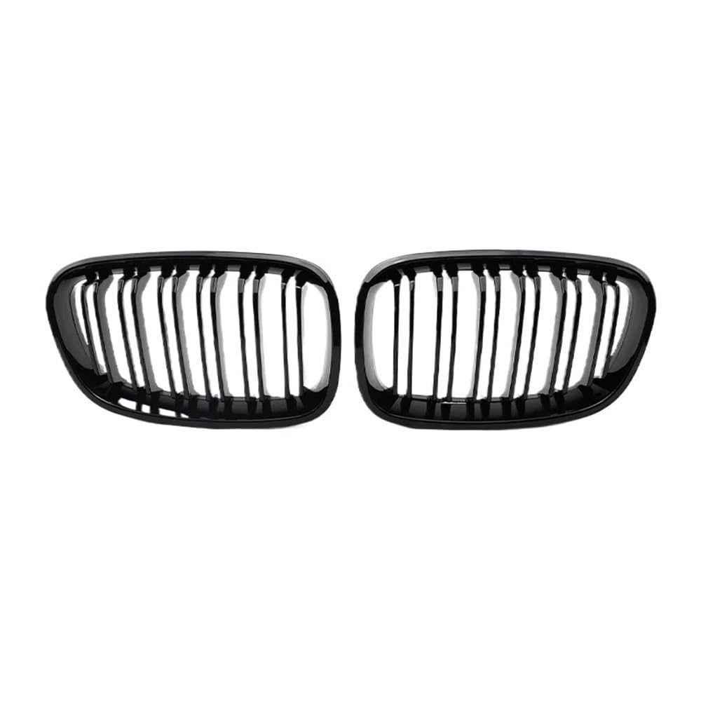 Kühlergrill Gitter Auto Glänzend schwarzer Nierengrill für 1er F20 F21 2012–2018, Ersatz-Frontstoßstangengitter, Autozubehör Kühlergrill Auto Nieren von ESyem