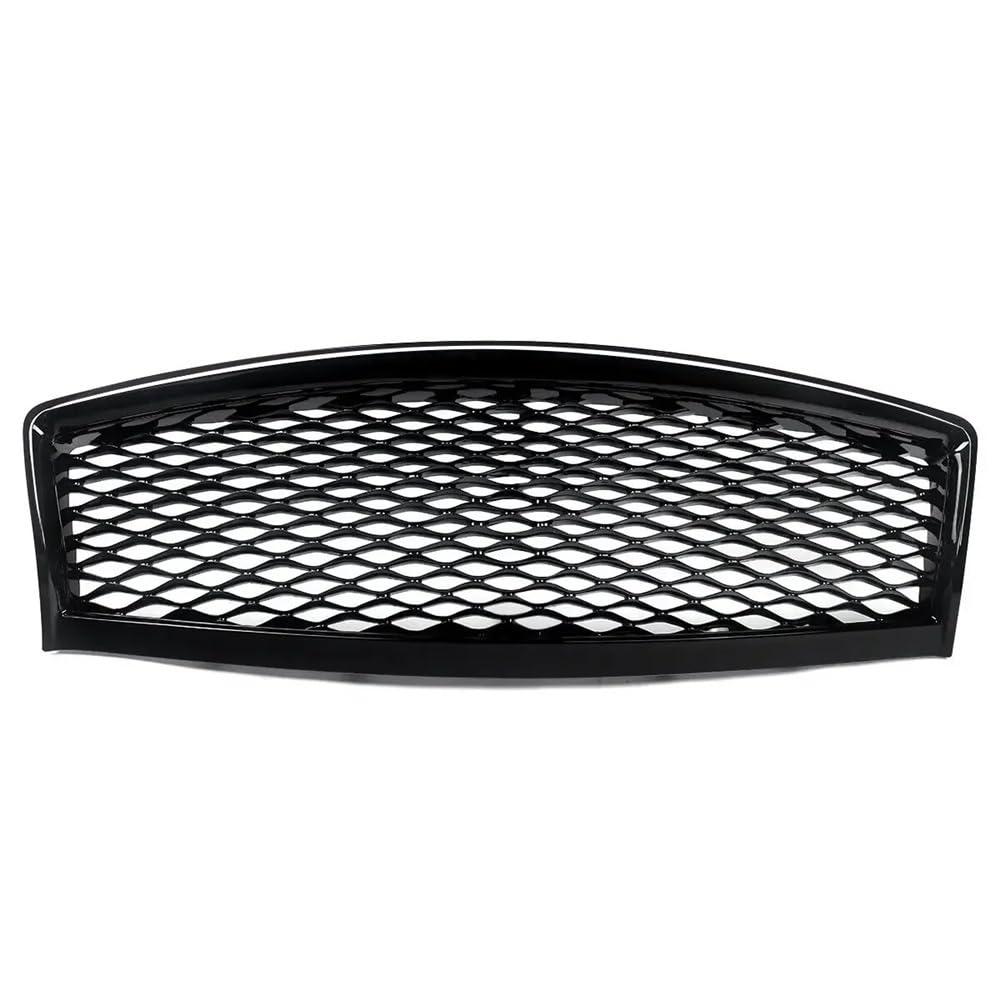 Kühlergrill Gitter Auto Glänzend schwarzer vorderer oberer Kühlergrill für Q50 Limousine im JDM-Stil 2014–2017, Autozubehör, vordere Netzabdeckung Kühlergrill Auto Nieren von ESyem