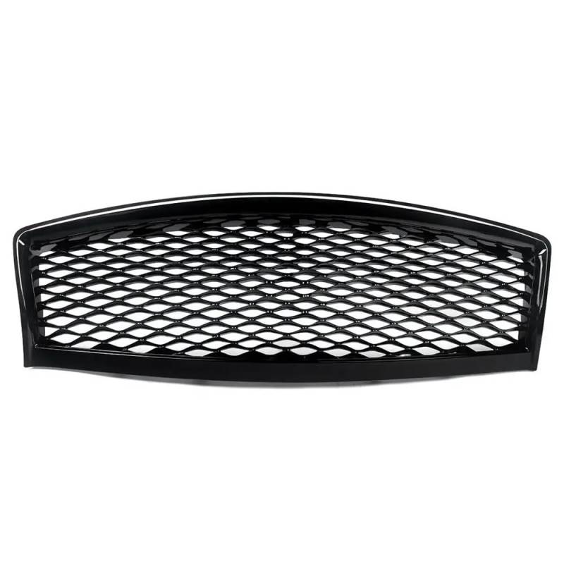 Kühlergrill Gitter Auto Glänzend schwarzer vorderer oberer Kühlergrill für Q50 Limousine im JDM-Stil 2014–2017, Autozubehör, vordere Netzabdeckung Kühlergrill Auto Nieren von ESyem