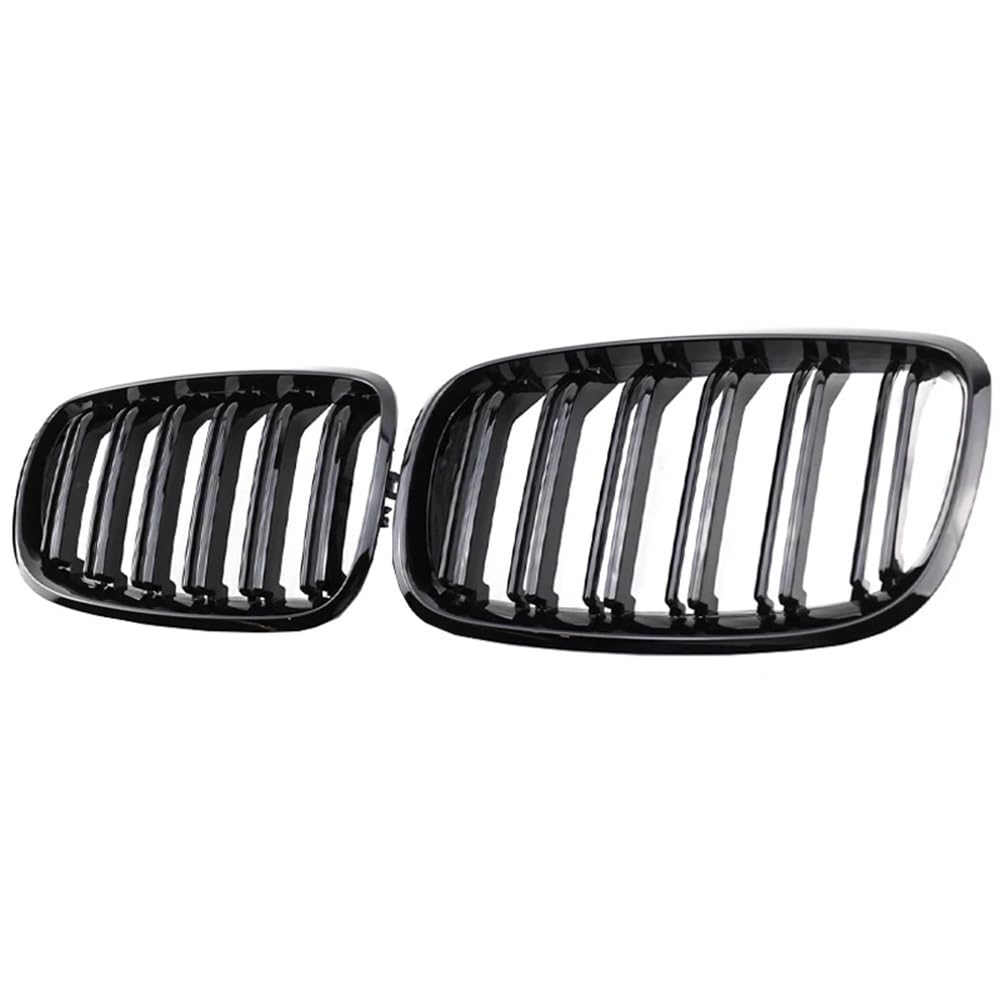 Kühlergrill Gitter Auto Glanzschwarzer Auto-Stoßstangen-Nierengrill-Frontgrill mit doppelten Lamellengittern für X5 X6 E70 E71 2008–2013. Auto-glänzende Grills Kühlergrill Auto Nieren von ESyem