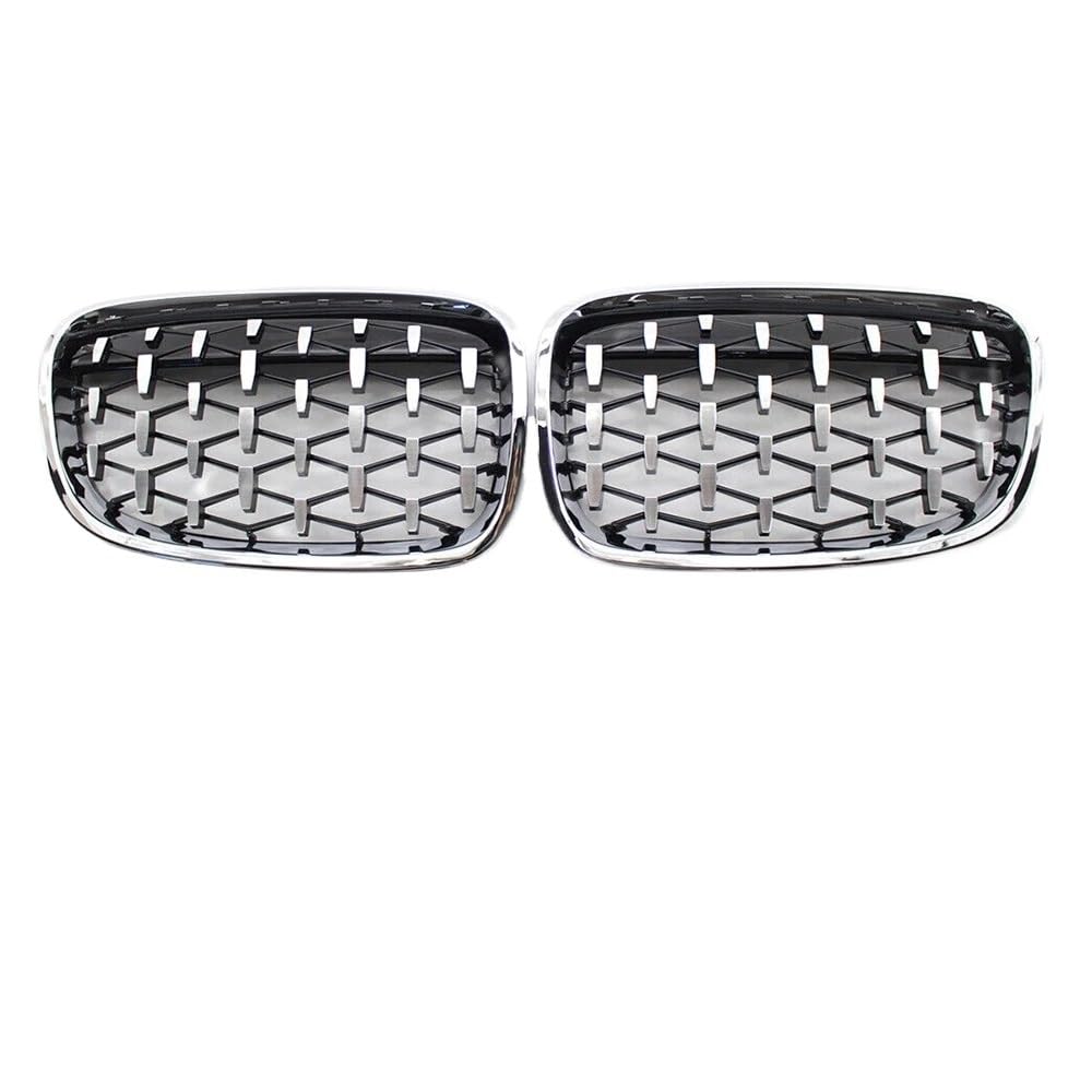 Kühlergrill Gitter Auto Mattschwarzer Single-Line-Stil für 1er F20 F21 2012 2013 2014 Nierengitter Ersatz-Frontstoßstangengitter Kühlergrill Auto Nieren von ESyem