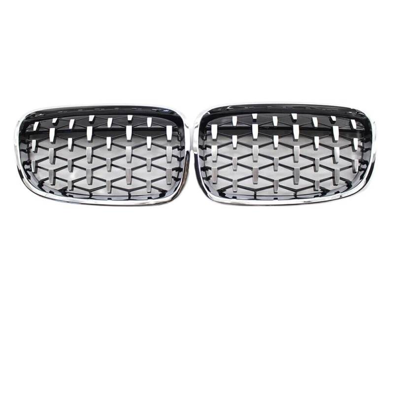 Kühlergrill Gitter Auto Mattschwarzer Single-Line-Stil für 1er F20 F21 2012 2013 2014 Nierengitter Ersatz-Frontstoßstangengitter Kühlergrill Auto Nieren von ESyem