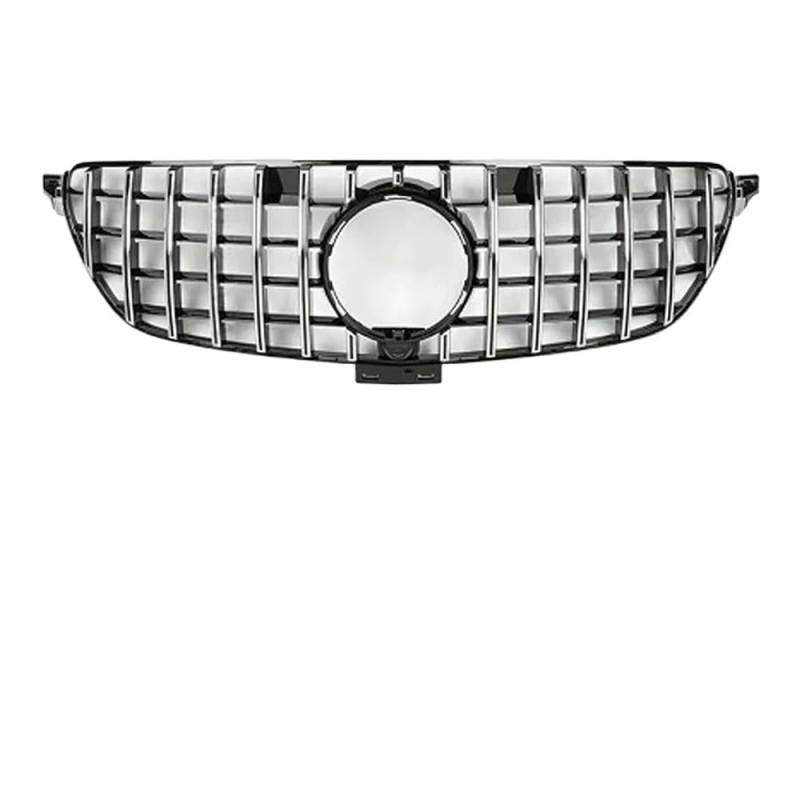 Kühlergrill Gitter Auto Modifizierter Haubengitter-Fronteinlassgrill Stoßstangengrill für GLE W166 2015–2019 300 350 400 320 500 GT GTR Diamond Style Kühlergrill Auto Nieren von ESyem