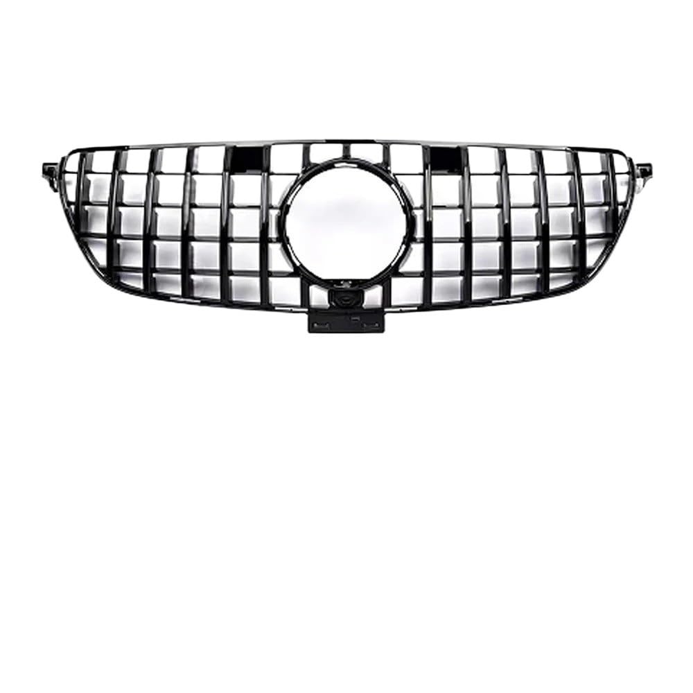 Kühlergrill Gitter Auto Modifizierter Haubengitter-Fronteinlassgrill Stoßstangengrill für GLE W166 2015–2019 300 350 400 320 500 GT GTR Diamond Style Kühlergrill Auto Nieren von ESyem