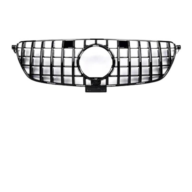 Kühlergrill Gitter Auto Modifizierter Haubengitter-Fronteinlassgrill Stoßstangengrill für GLE W166 2015–2019 300 350 400 320 500 GT GTR Diamond Style Kühlergrill Auto Nieren von ESyem
