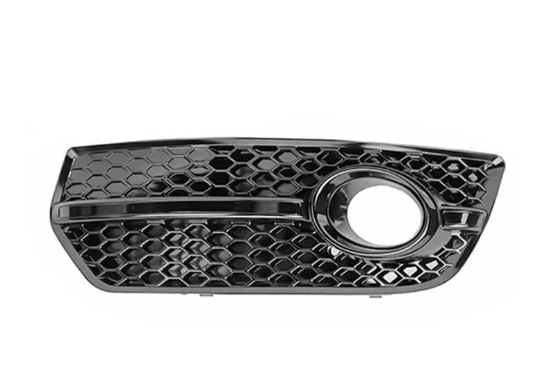 Kühlergrill Gitter Auto Nebelscheinwerfer-Grillabdeckung für Q5 Standard 2009 2010 2011 2012, Frontstoßstangengrill 8T0807681F, glänzend schwarz Kühlergrill Auto Nieren von ESyem