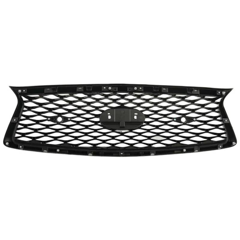 Kühlergrill Gitter Auto Obere Stoßstange Haube Mesh Grid Für Q50 Q50L 2018-2023 Alle Modelle Auto Front Grille Glanz Schwarz Auto zubehör Kühlergrill Auto Nieren von ESyem