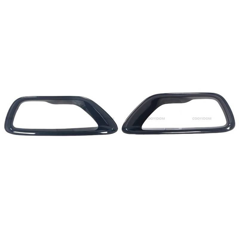 Kühlergrill Gitter Auto Schwarz ABS Auto Front Nebel Licht Abdeckung Grill Nebel Lampe Rahmen Lünette Trim Für Grand für Cherokee 2017 2018 2019 2020 2021 Kühlergrill Auto Nieren von ESyem