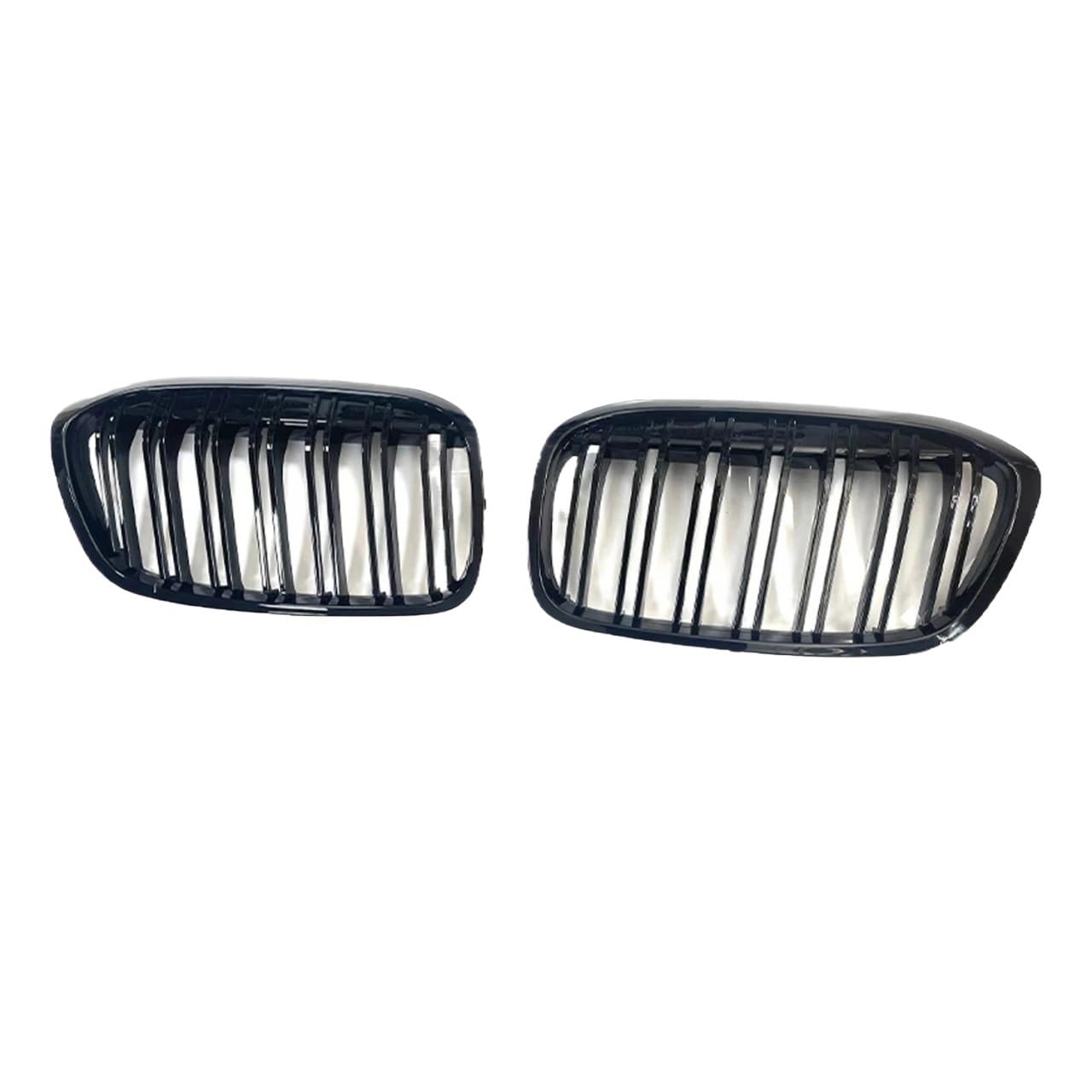 Kühlergrill Gitter Auto Schwarzer Frontgrill für 2er-Serie F45 2014–2018, einzelne Doppellamellen, Diamant-Nierengitter, Autozubehörteile Kühlergrill Auto Nieren von ESyem