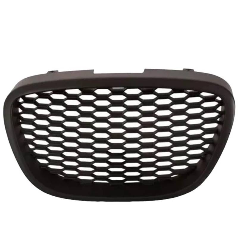 Kühlergrill Gitter Auto Schwarzer Mesh-Grill mit Emblem, Auto-Frontstoßstangengrill für Seat für Leon MK2 1P 2006 2007 2008 2009 Kühlergrill Auto Nieren von ESyem