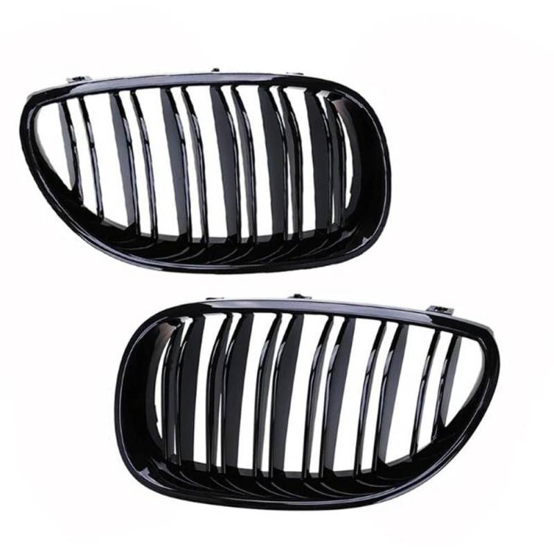 Kühlergrill Gitter Auto Schwarzer vorderer Nieren-Sportgitter-Haubengrill für E60 E61 2003 2004 2005 2006 2007 2008 2009 M5 525i 528i 528xi 530i Kühlergrill Auto Nieren von ESyem