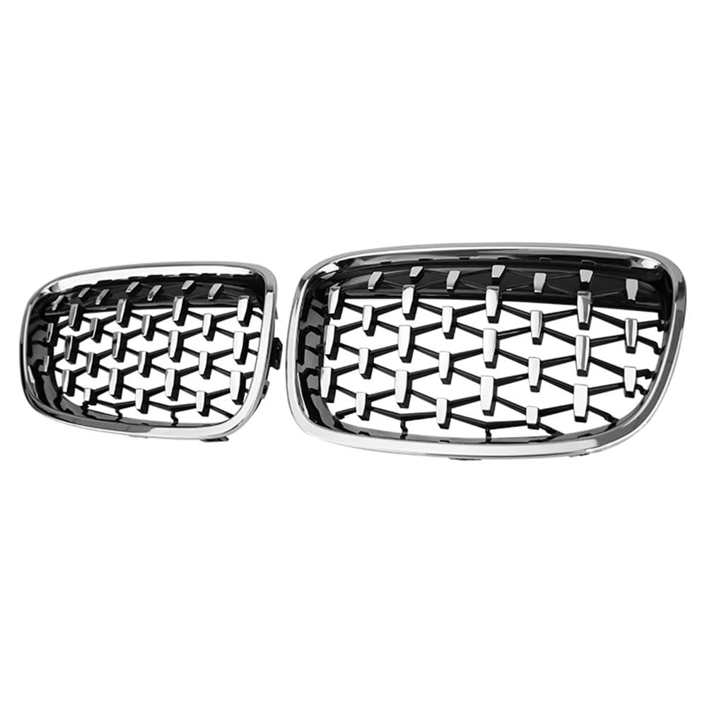 Kühlergrill Gitter Auto Silberner Diamant-Grill, Auto-Front-Nieren-Ersatzgitter für 1er F20 F21 2011–2014, Zubehör Kühlergrill Auto Nieren Kühlergrill Gitter Auto Silberner Diamant-Grill, Auto-Front-Nieren-Ersatzgitter für 1er F20 F21 2011–2014, Zubehör Kühlergrill Auto Nieren von ESyem
