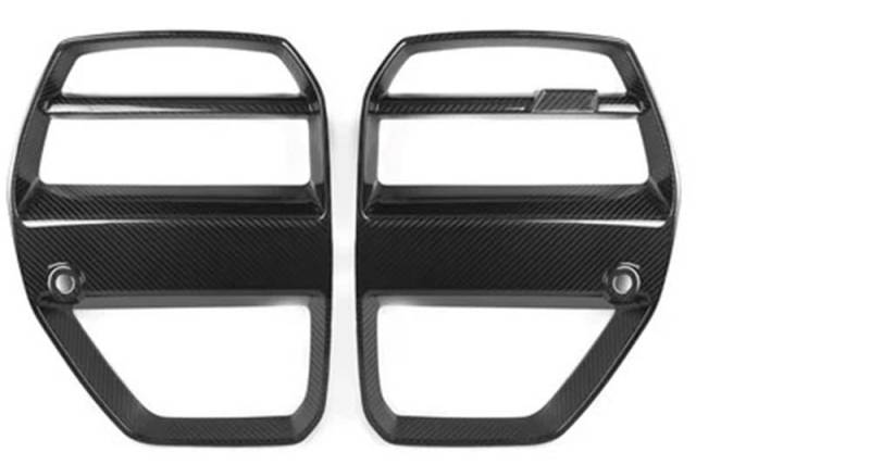 Kühlergrill Gitter Auto Trockener Carbonfaser-Frontstoßstangengrill für G80 M3 G82 G83 M4 2021 2022 2023 V-Stil Fronthaube Nierengrill Kühlergrill Auto Nieren von ESyem