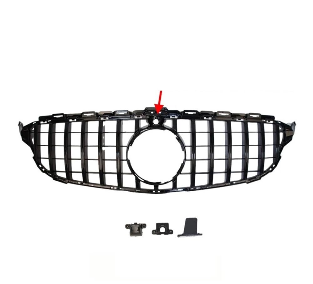 Kühlergrill Gitter Auto Tuning-Zubehör für das vordere Gitternetz für C W205 S205 C205 C180 C200 C260 C300 2014–2021 im GT-Stil Kühlergrill Auto Nieren von ESyem