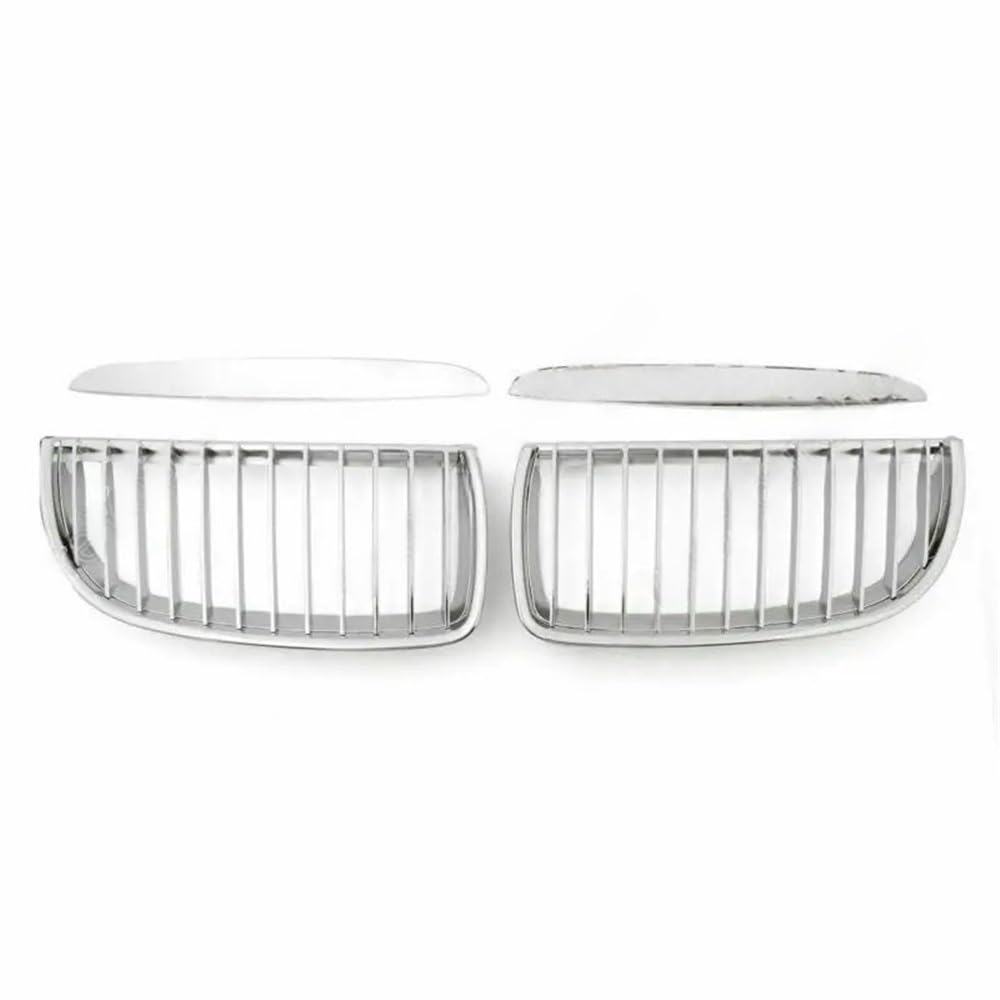 Kühlergrill Gitter Auto Vorderer Ersatz-Nierengrill aus Chrom für 3er-Serie E90 E91 M3 2004 2005 2006 2007 3er Kühlergrill Auto Nieren von ESyem