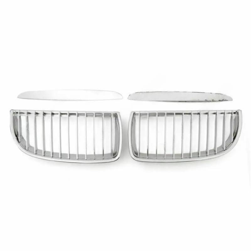 Kühlergrill Gitter Auto Vorderer Ersatz-Nierengrill aus Chrom für 3er-Serie E90 E91 M3 2004 2005 2006 2007 3er Kühlergrill Auto Nieren von ESyem