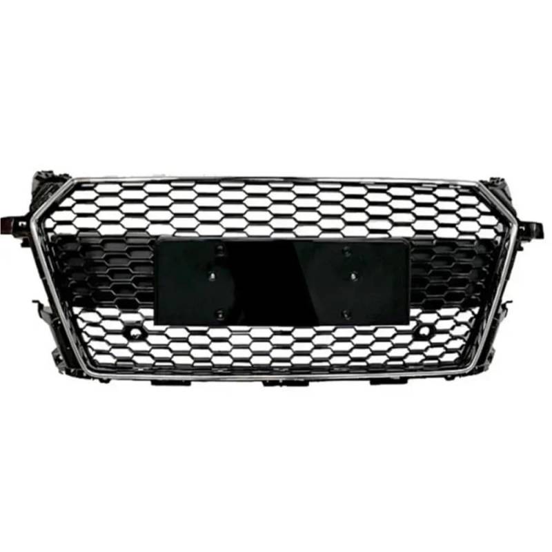 Kühlergrill Gitter Auto Vorne Sport Hex Mesh Hood Grill Schwarz Für TT/TTS 8S Glänzend Schwarz Für TTRS Stil 2015-2018 Kühlergrill Auto Nieren von ESyem